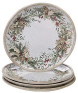 Certified International Holly And Ivy Dinner Plate Set of 4  11&quot;. NEW - £28.05 GBP