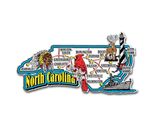 North Carolina Jumbo State Map Fridge Magnet - $8.99