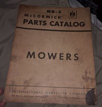 International Harvester Mcormick Mr-3 Mowers Parts Catalog - $26.17
