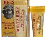 1- BURTS BEES Squeezable Beeswax LIP BALM (New/Sealed/RARE)Please See Al... - $19.79