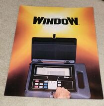 VTG 1987 Window Com Sonics Advertising Brochure Field Strength Meter - $19.99
