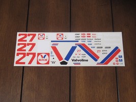 Fred Cady NASCAR 133 27 Valvoline Cale Yarborough Buick Waterslide Decals 1/24 - £11.25 GBP