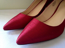 NEW Nine West Sexy Red Shantung Elsmore Gorgeous Pumps Sexy Heels 9 M $128 - £66.81 GBP