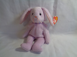 TY Beanie Babies 1996 Lavender Bunny Floppity 8&quot; w/ Hang Tag 5/23/96 - $2.91