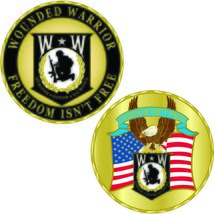 U.S Military Challenger Coin-Wounded Warrior - $12.67