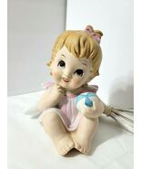 Little Miss Vintage Lefton Nightlight Girl Pink Dress Ruffle Pants Inclu... - $692.75 MXN