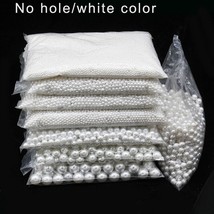 Esale 3 20mm 10 1000pcs bag ivory white abs imitation round pearls holes no hole spacer thumb200
