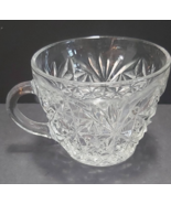 early American pressed glass sugar jar coffee cup - £6.89 GBP