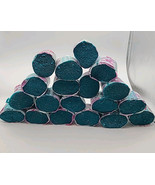 19 SPINNING WHEEL LATCH HOOK RUG YARN 4&quot; 360 PCs Teal Made In USA #4498 ... - $18.69