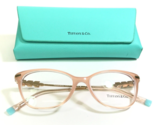 Tiffany and Co Eyeglasses Frames TF2219-B 8334 Gold Pink Crystals 52-16-140 - $186.78