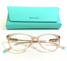 Tiffany and Co Eyeglasses Frames TF2219-B 8334 Gold Pink Crystals 52-16-140 - $186.78
