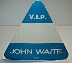 John Waite Backstage Pass Original 1980&#39;s VIP Concert Tour Rock Pop Music - £15.79 GBP