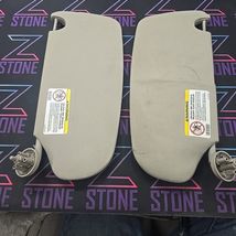 02-08 Dodge RAM 1500 Left Right Sun Visor Shades Pair 2 Gray OEM - $59.95