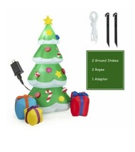 Giant Inflatable Christmas Tree With 3 Gift Wrapped Boxes CM22758US - £71.38 GBP