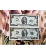 Sequential Two Dollar Bills, $2 2017A 2 Notes Error Double Struck “4” Lo... - £47.81 GBP
