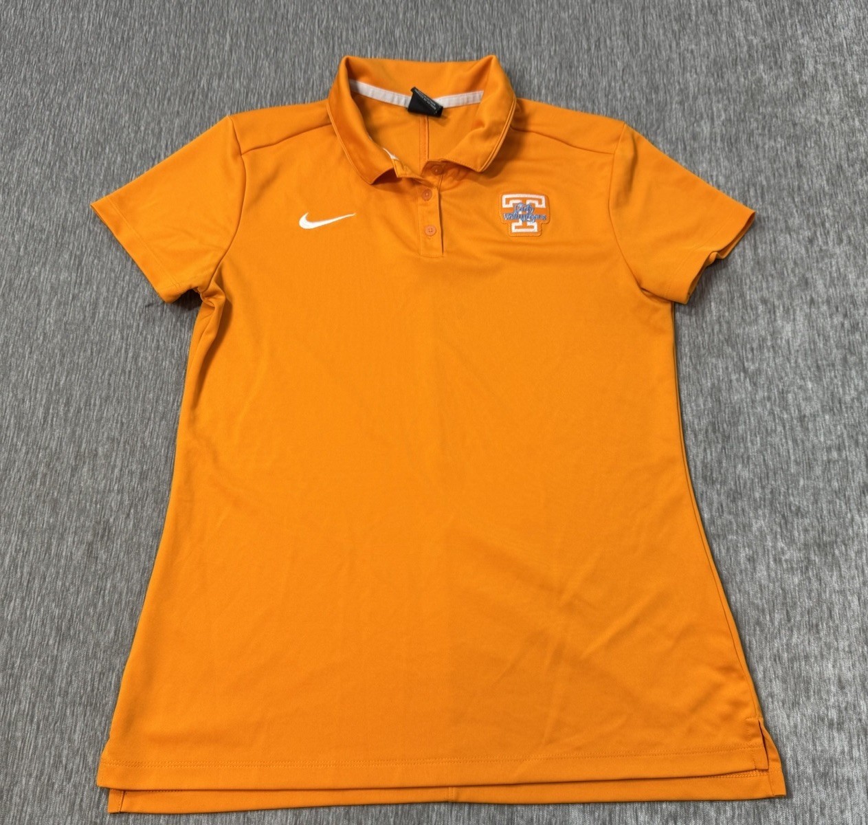 Tennessee Lady Vols Volunteers Polo Shirt Womens Medium Orange Nike Bask... - £22.33 GBP