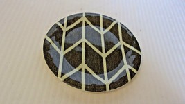 Round Melamine Dessert Plate Green Geometric Design from Threshold 6.75&quot;... - £11.95 GBP