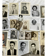 Photo headshot picture lot vintage black white colored photos - £15.68 GBP