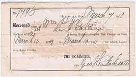 The Forrester Subscription Receipt 1910 - £2.97 GBP