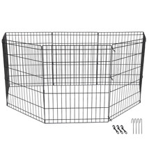 30 Inch Tall Dog Playpen Crate Fence Pet Play Pen Exercise Cage 8 Panel ... - £56.43 GBP