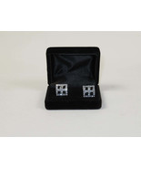 Men&#39;s Fashion Cufflinks By J.Valintin Silver/Gold Plated and Stones JVC-4 - £28.41 GBP