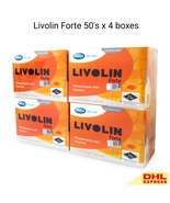 4 boxes x Livolin Forte 50&#39;s Liver Support &amp; Detox Supplement - $1,394.68 MXN