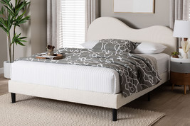 Hermine Boucle Upholstered Platform Bed - $5,266.08 MXN