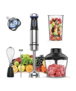 5-in-1 Hand Immersion Blender15 Speeds Stainless Steel Blender Milk Frot... - $29.69