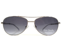 Vera Bradley Sunglasses Ansley Indio INO Silver Aviators Purple Blue Lenses - £54.55 GBP