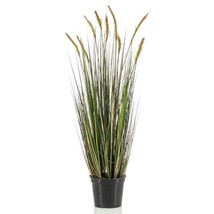 Emerald Artificial Foxtail Grass Autumn in Plastic Pot 90  cm - £50.92 GBP