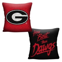 Georgia Bulldogs OFFICIAL NCAA Invert Woven Pillow - $46.53 CAD