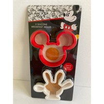 Disney Mickey Mouse Breakfast Egg Pancake Molds Cookie Cutter Set Head Hand - £11.77 GBP