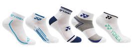 Yonex Women&#39;s Tennis Badminton 5 Pair Socks Set Cotton Polyester 209SN010F - £19.30 GBP