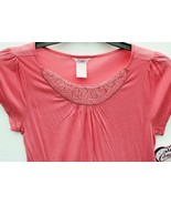 Candies Girls 7-16 Embellished Bead Coral Tie Back Top XL 16 - £15.79 GBP