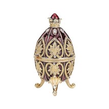 Design Toscano Alexander Palace Collection Faberge-Style Enameled Egg St... - $53.00