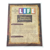 Game Parts Pieces Life Pirates Caribbean Worlds End Milton Bradley Rules... - $3.35