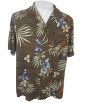Havana Jack&#39;s Cafe Men Hawaiian camp shirt p2p 25 L aloha luau tropical vintage - £17.12 GBP