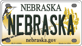 Nebraska NE Novelty Mini Metal License Plate Tag - $282.49 MXN
