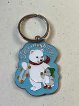 Hallmark Keepsake Club 2022 Light Blue Enamel w White Polar Bear &amp; Penguin SNOW - £7.63 GBP