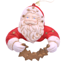 Vintage 1991 Silvestri Christmas Tree Ornament Santa Claus Garland Holder  - £17.32 GBP