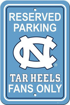 North Carolina Tar Heels 12&quot; x 18&quot; Reserved Parking Plastic Sign - NCAA - £11.59 GBP