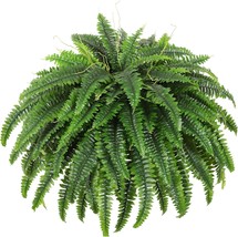Dkaltm Single Silky Artificial Boston Fern Bush 49Inch Large Artificial ... - $38.00
