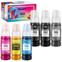 Compatible Refill Ink Bottles Replacement For Epson 552 Use With Et-8550... - £52.55 GBP
