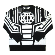 NWT KTZ Kokon To Zai AW15 Knitted Ski Jumper in Black White Wool Sweater XS - £73.37 GBP