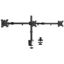 Vivo Triple Monitor Adjustable Mount Articulating Stand For 3 Screens Up To 24" - £77.27 GBP