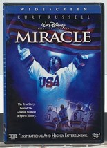 Disney Miracle 2-Disc DVD Set 2004 Widescreen Kurt Russell USA Hockey Sp... - £5.51 GBP