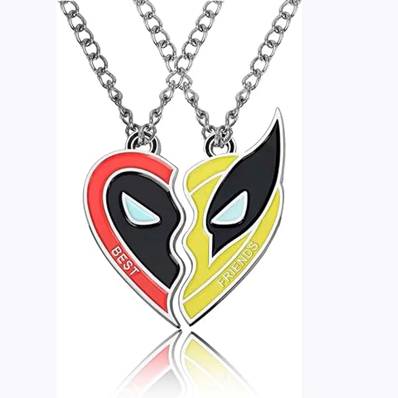 Fun, Stainless Steel, Marvel, Deadpool &amp; Wolverine (Best Friends) Theme Pendants - £13.13 GBP+