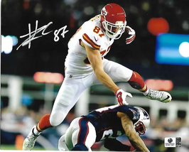 Travis Kelce Kansas City Chiefs Autographed 8x10 Photo GA coa - £211.32 GBP