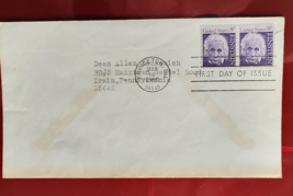 US FDC First Day of Issue Cover 8 cent Albert Einstein Princeton NJ 1966 - $7.98