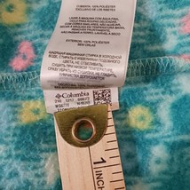 Columbia WG6778 Youth/Girls Size XL Green Floral Fleece Full Zip Jacket image 4